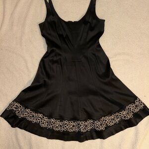 Nine West Black Embroidery Dress